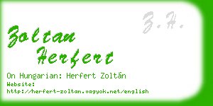 zoltan herfert business card