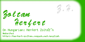 zoltan herfert business card